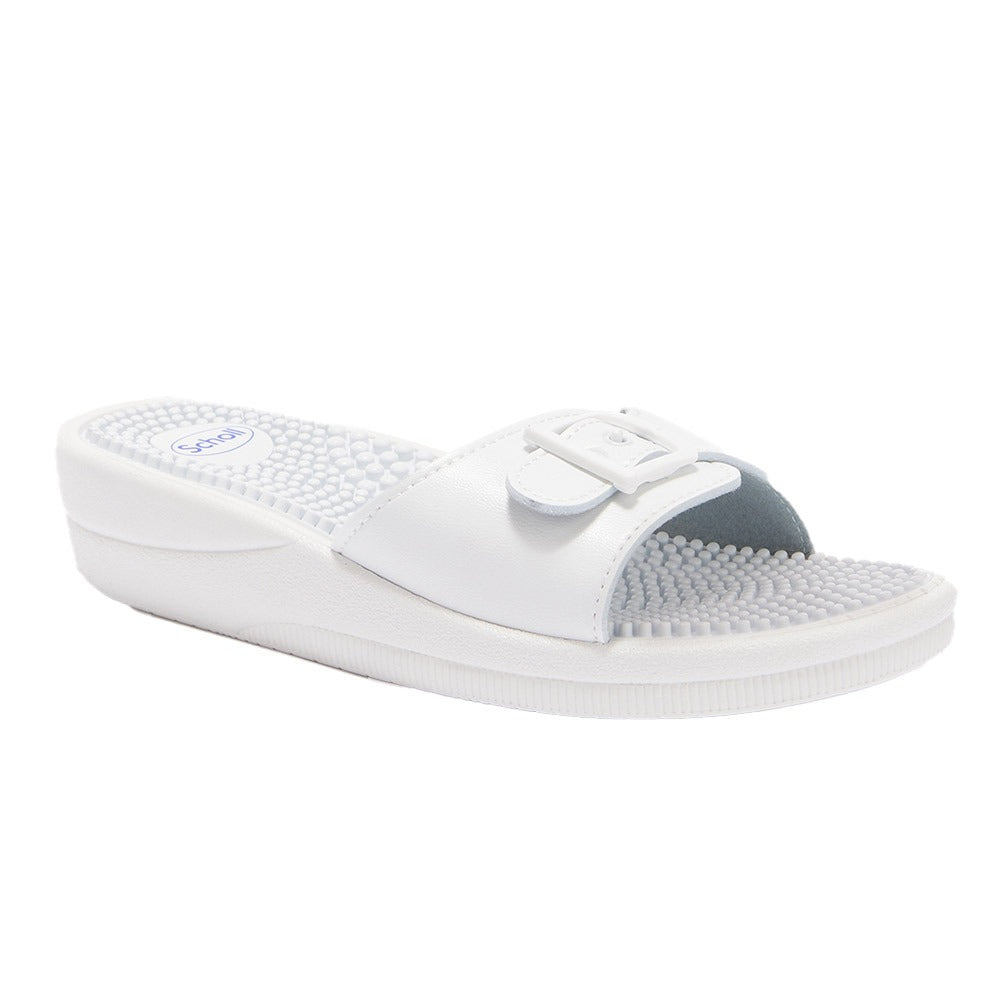 Scholl New Massage White Pantolette