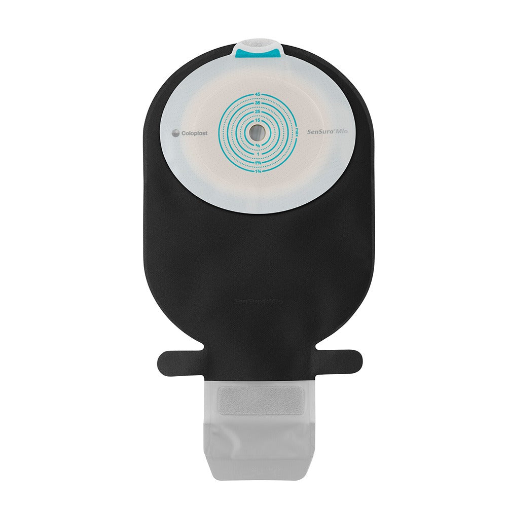 Coloplast SenSura® Mio Ausstreifbeutel Plan Midi schwarz
