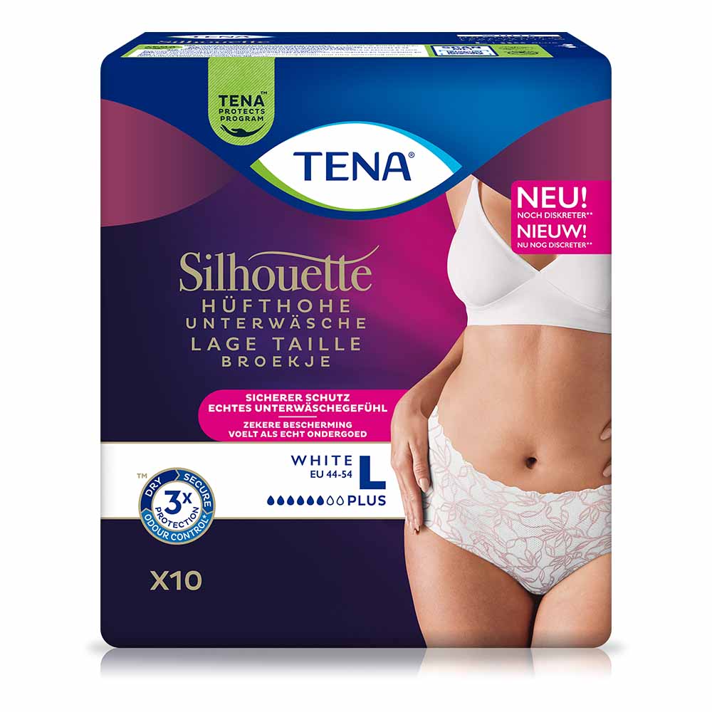 TENA Silhouette Plus White