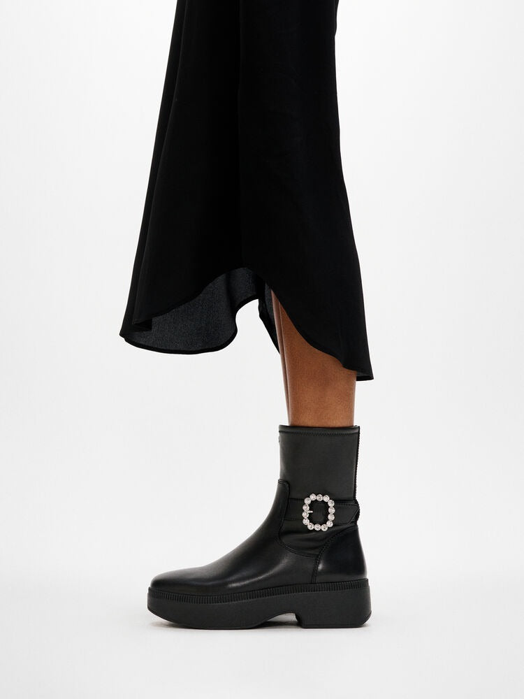 FitFlop F-LUMA Stiefel mit Kristallschnalle