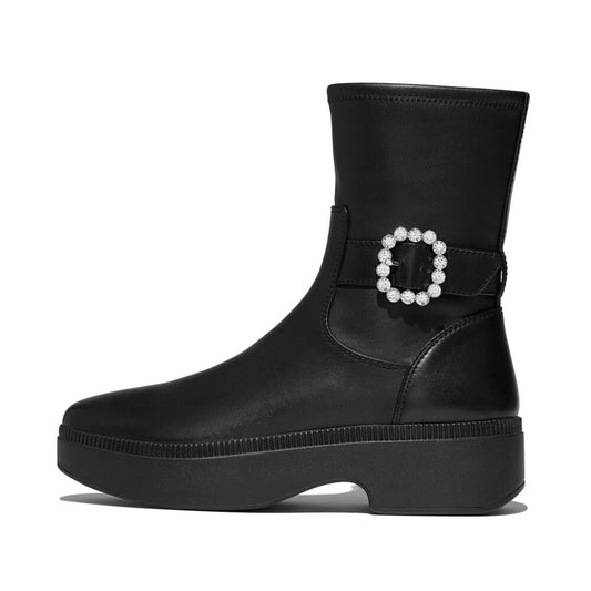 FitFlop F-LUMA Stiefel mit Kristallschnalle