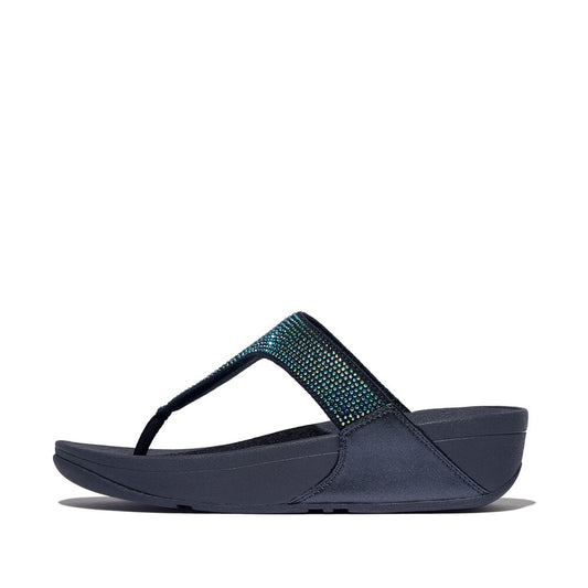 FitFlop Lulu Glitzer Iridescent Navy Zehensteg