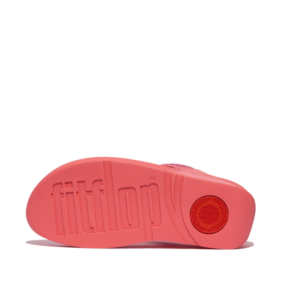 FitFlop Lulu Glitzer Rosy Coral Zehensteg