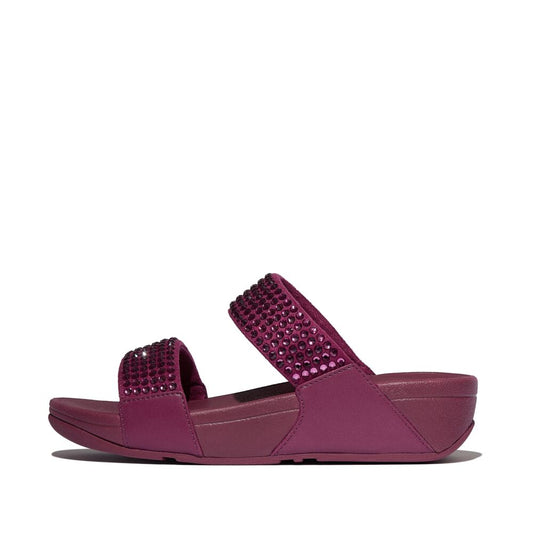 FitFlop Lulu Maxi Crystal Pantoletten Ruby