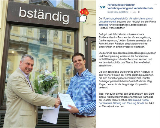 Danke-Treffen TU Wien – Forschungsbereich für Verkehrsplanung und Verkehrstechnik am 7. Mai 2018