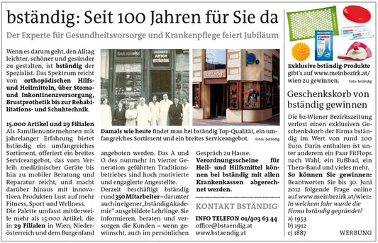 BZ  WIENER BEZIRKSZEITUNG  5 und 6 JUNI 2012