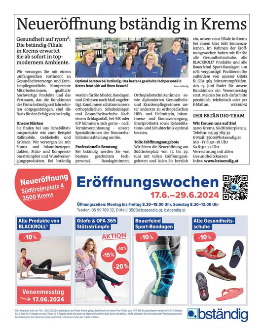 Neueröffnung Filiale Krems