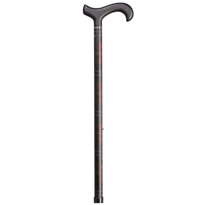 Krankenstock Carbon Derby "Karo Rot"
