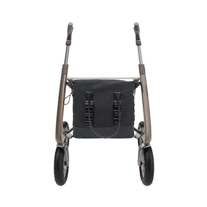 Tagestasche Schwarz montiert auf Rollator