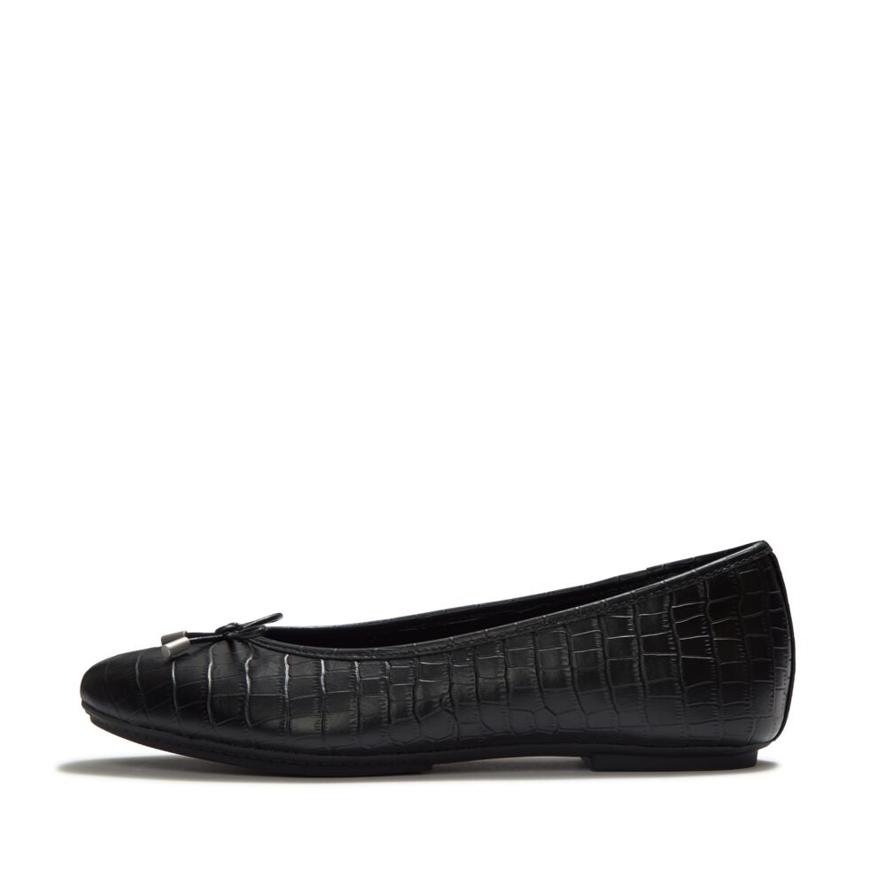 FitFlop Delicato Crocodile All Black