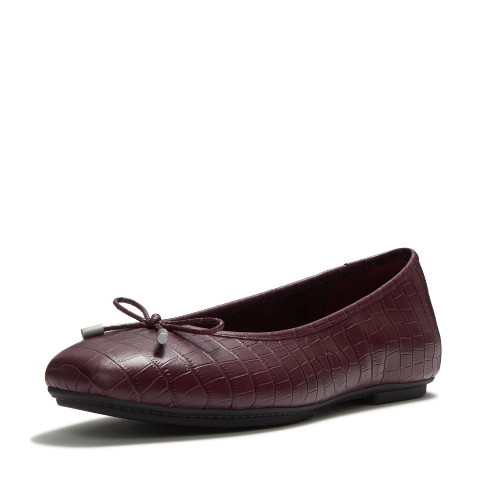 FitFlop Delicato Crocodile Dark Merlot