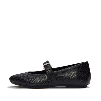 FitFlop Delicato Snake Mary All Black