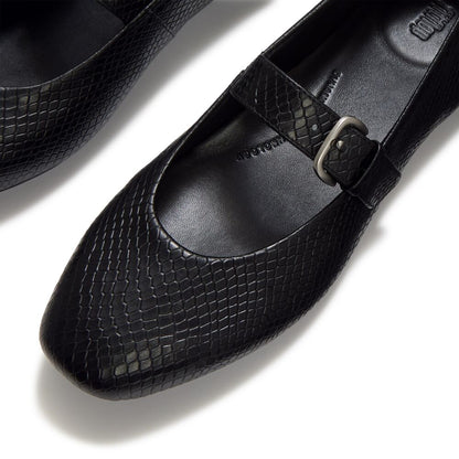 FitFlop Delicato Snake Mary All Black
