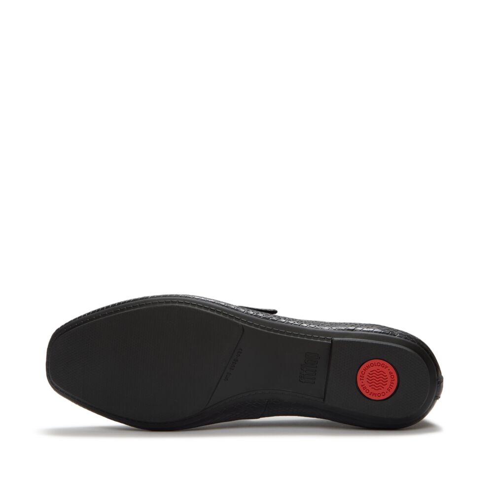 FitFlop Delicato Snake Mary All Black