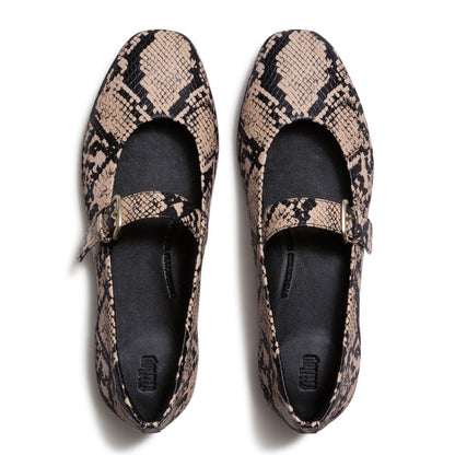 FitFlop Delicato Snake Mary Hazy Taupe