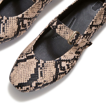 FitFlop Delicato Snake Mary Hazy Taupe