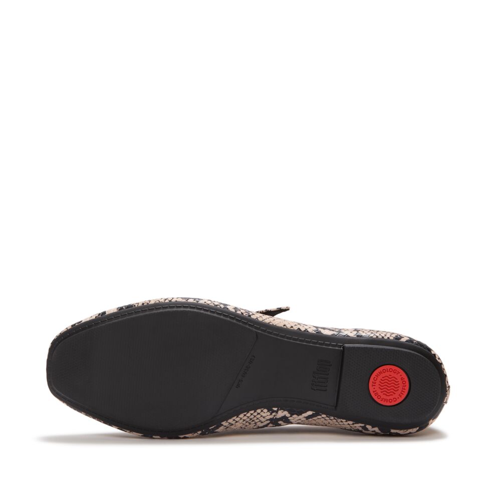 FitFlop Delicato Snake Mary Hazy Taupe