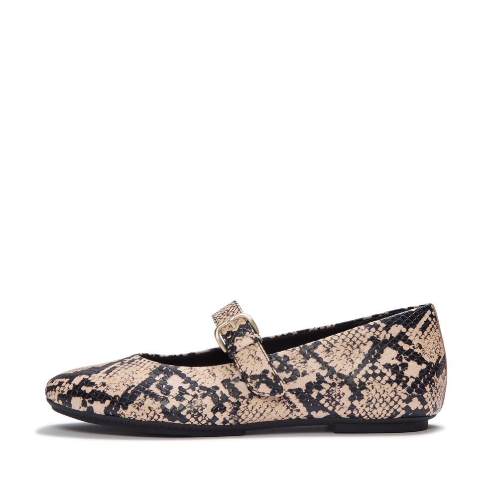 FitFlop Delicato Snake Mary Hazy Taupe