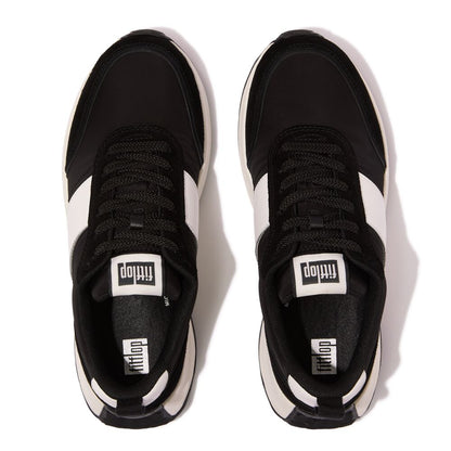FitFlop F-MODE Flow Leder/Stoff-Sneaker