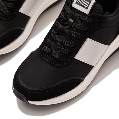 FitFlop F-MODE Flow Leder/Stoff-Sneaker
