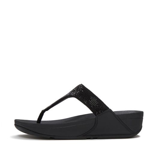 FitFlop Lulu Ombre-Glitzer Black Zehensteg