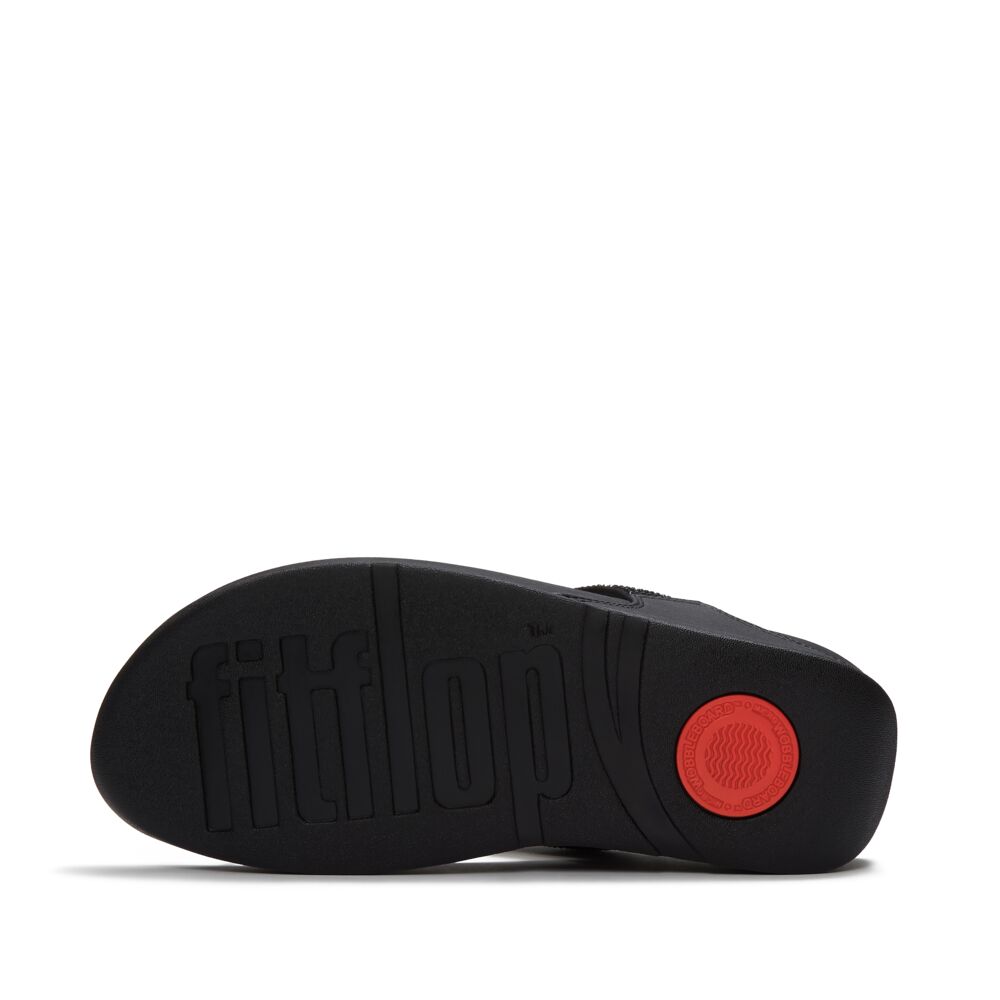FitFlop Lulu Ombre-Glitzer Black Zehensteg
