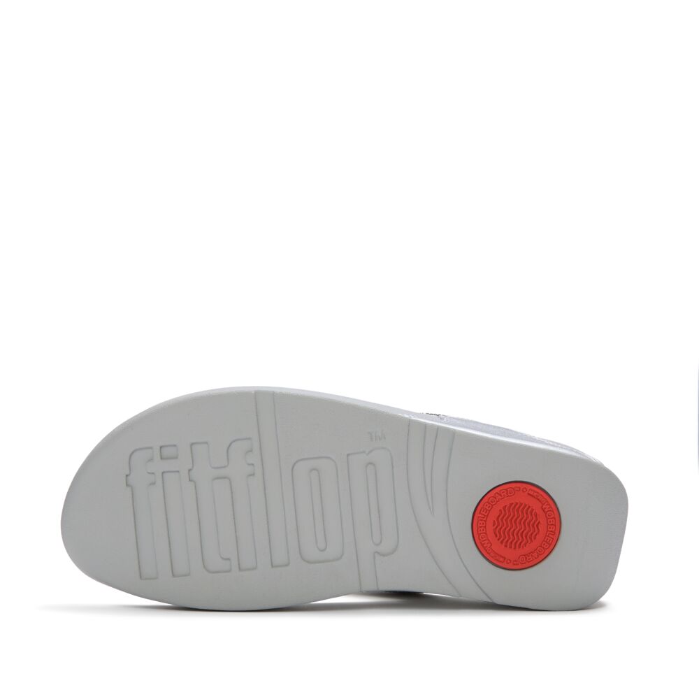 FitFlop Lulu Ombre-Glitzer Silver Zehensteg
