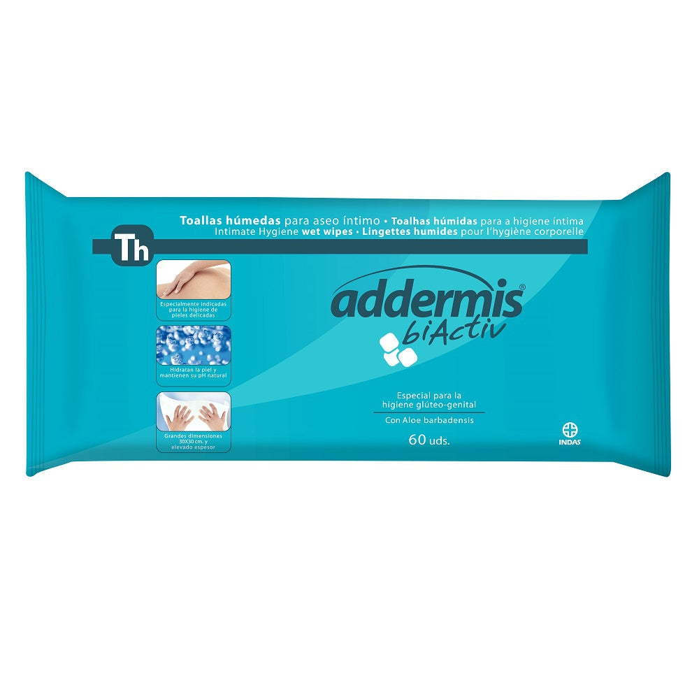 ADDERMIS biActiv Wet Wipes