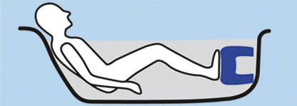 Badewannenhocker Weiß