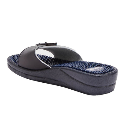 Scholl New Massage Navy Blue Pantolette