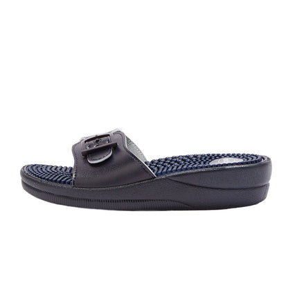 Scholl New Massage Navy Blue Pantolette