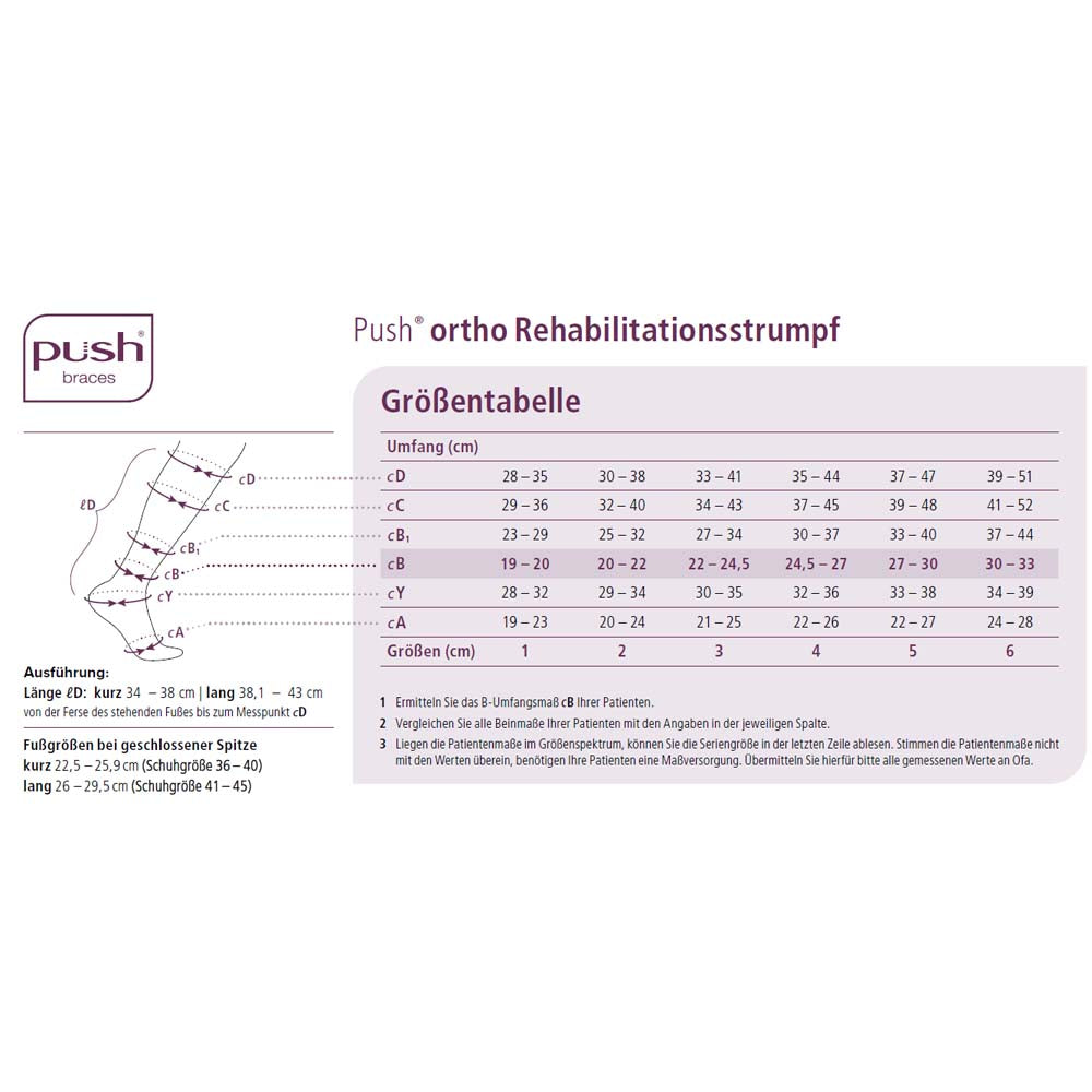 Push ortho Rehabilitationsstrumpf