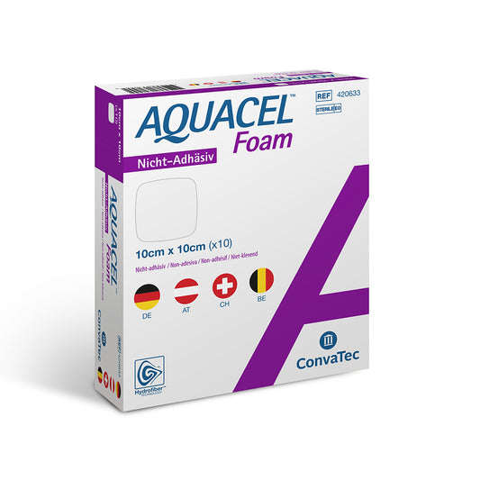 AQUACEL® Foam nicht adhäsiver Schaumverband zur Aufnahme von Wundexsudat und Unterstützung einer feuchten Wundheilung