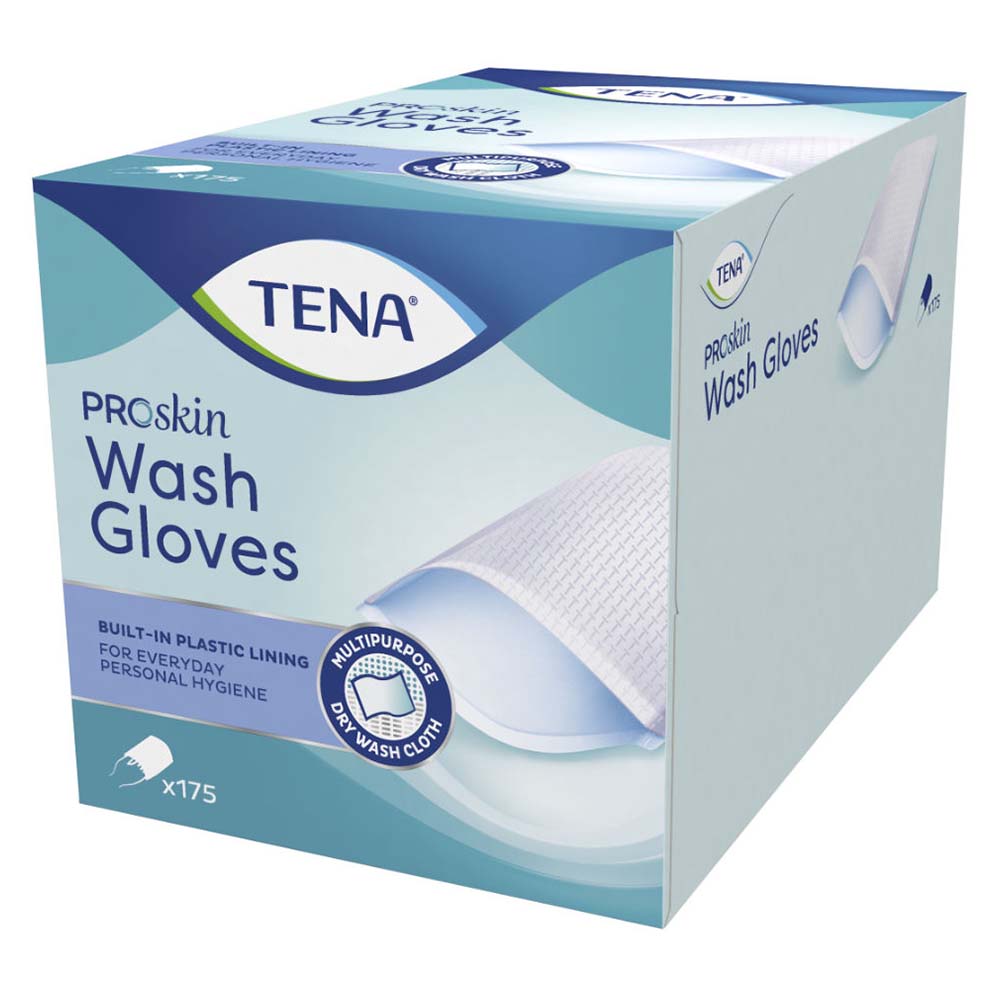 TENA ProSkin Wash Gloves mit Folie