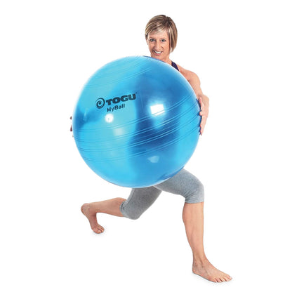 Togu Gymnastikball MyBall 55 cm blau-transparent