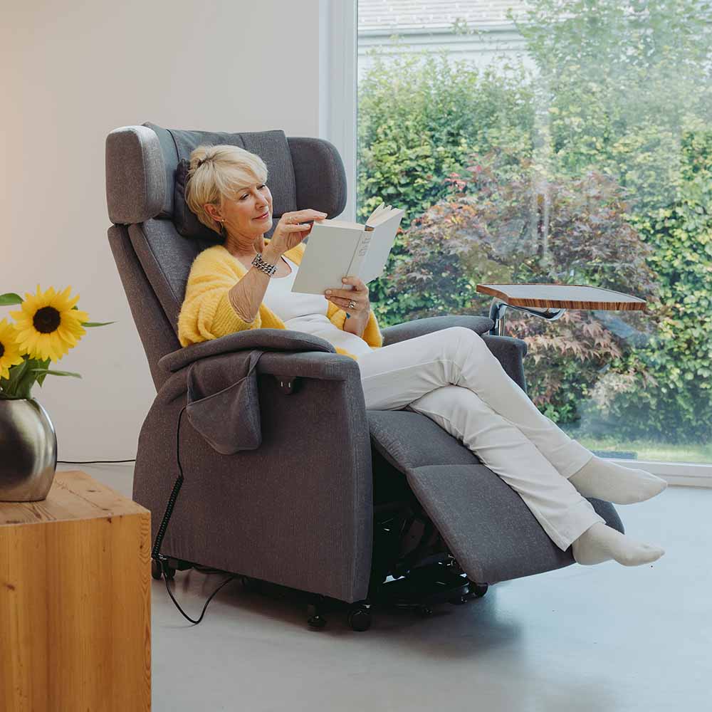 Ruhe- und Aufstehsessel Relax Graphit Grau