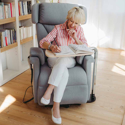 Ruhe- und Aufstehsessel Relax Platin Grau