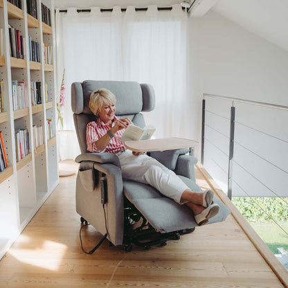 Ruhe- und Aufstehsessel Relax Platin Grau