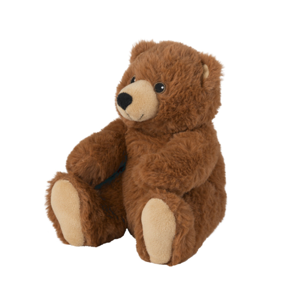Wärmekuscheltier Mini Braunbär mit flauschigem mittelbraunem Fell 