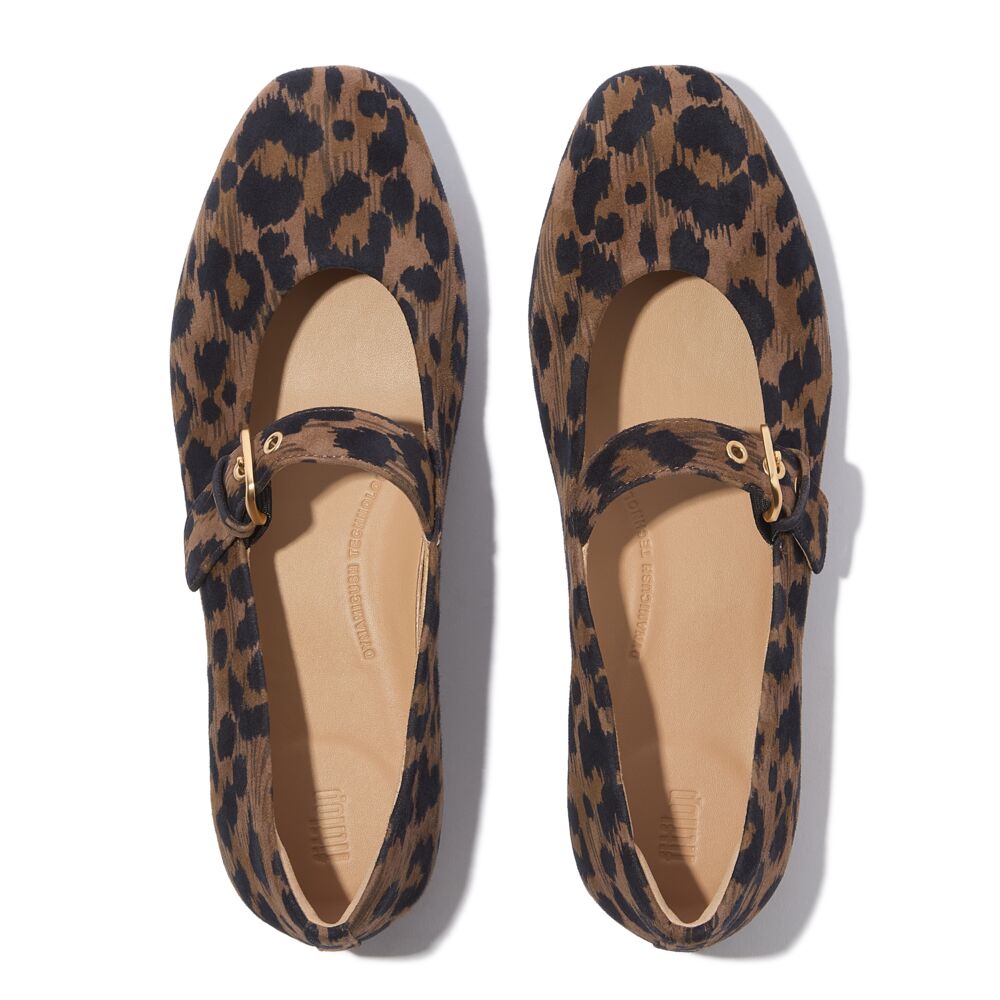 FitFlop Delicato Leopard Mary Janes