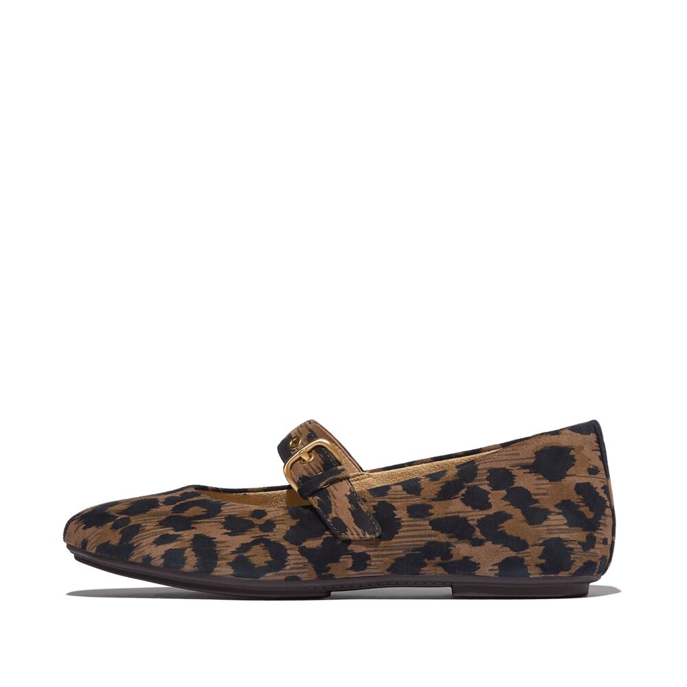 FitFlop Delicato Leopard Mary Janes 