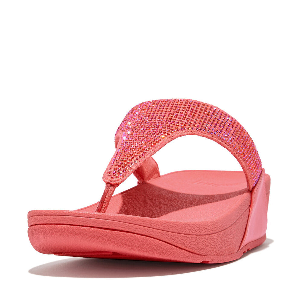 FitFlop Lulu Glitzer Rosy Coral Zehensteg