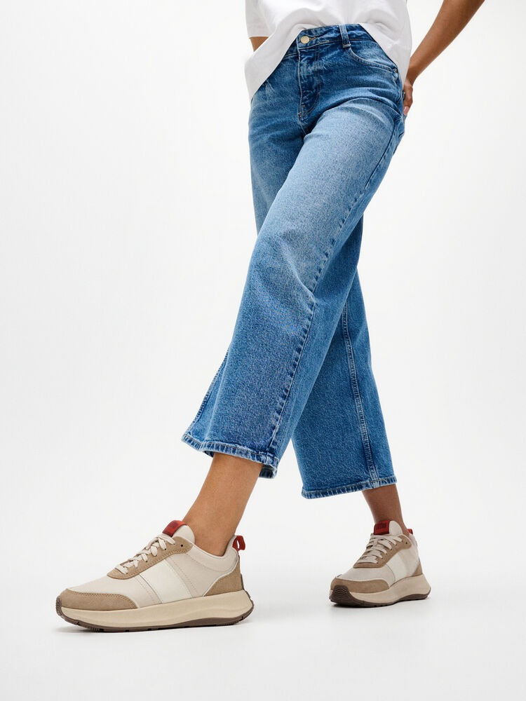 FitFlop F-MODE Flow Leather/Suede Sneaker