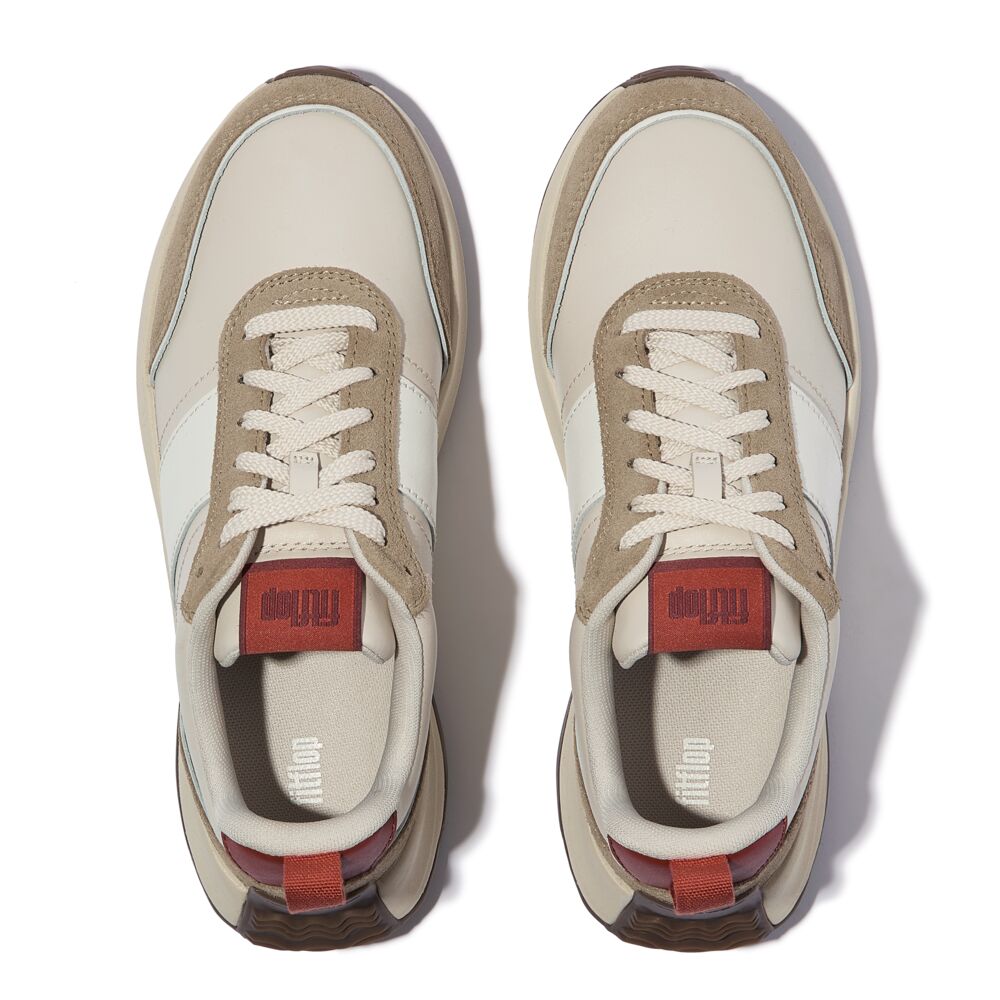 FitFlop F-MODE Flow Leather/Suede Sneaker