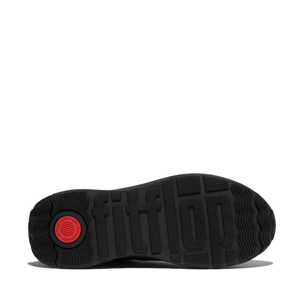 FitFlop F-MODE Black Flow Pailletten Suede/Leather Sneaker