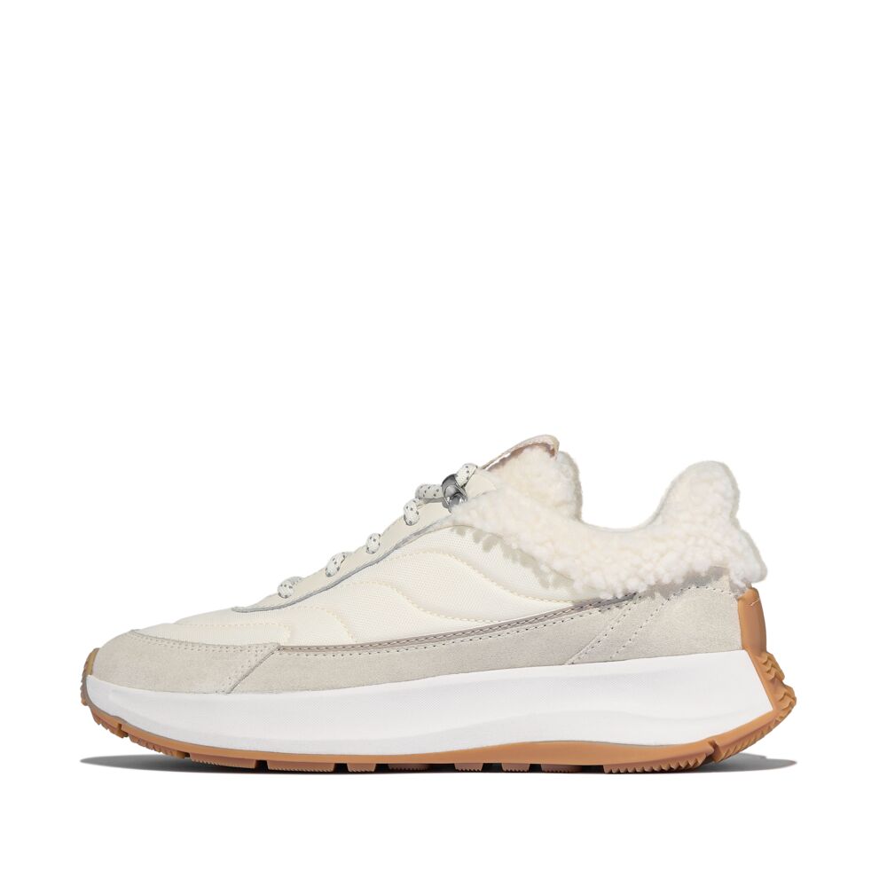FitFlop F-MODE Shearling-Mix Sneaker