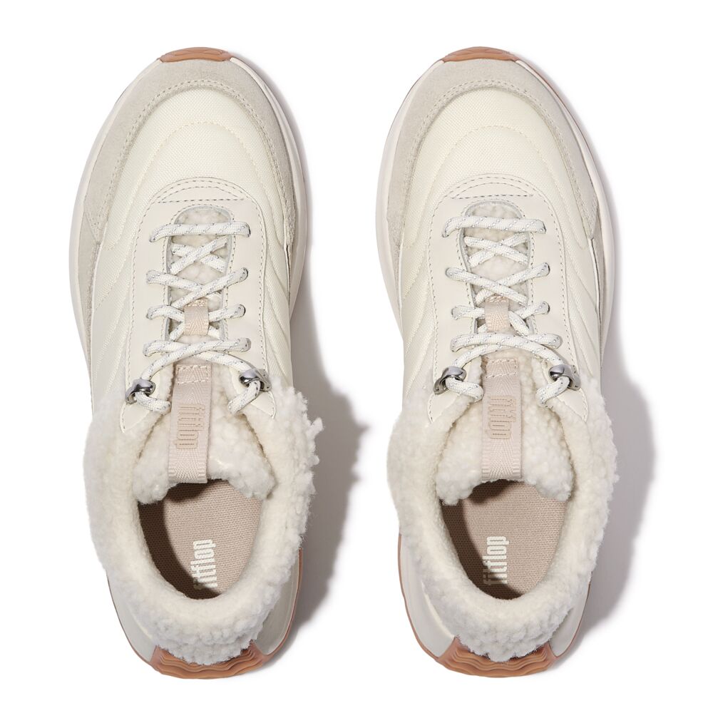 FitFlop F-MODE Shearling-Mix Sneaker
