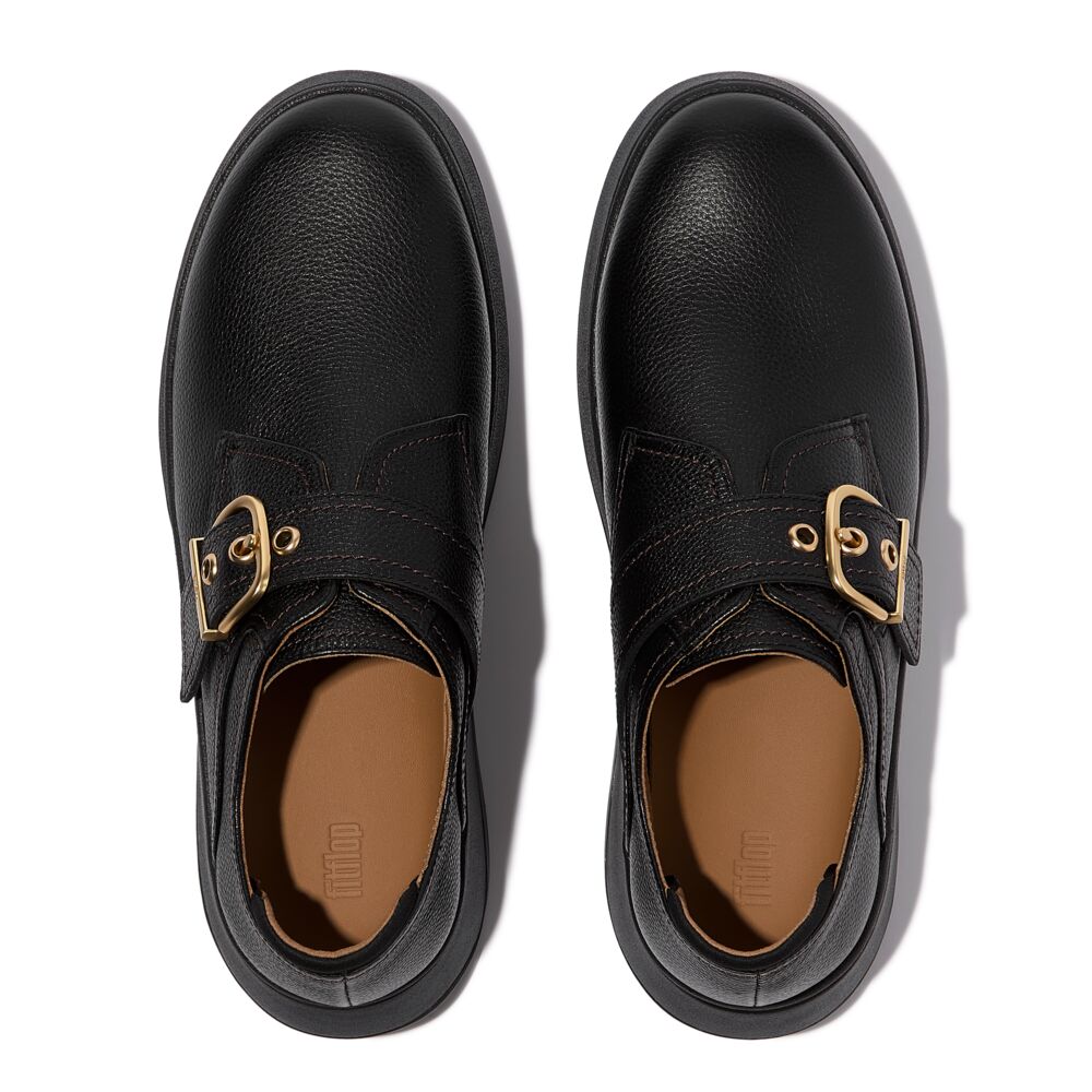 FitFlop F-MODE Leather Monk Strap Schuhe