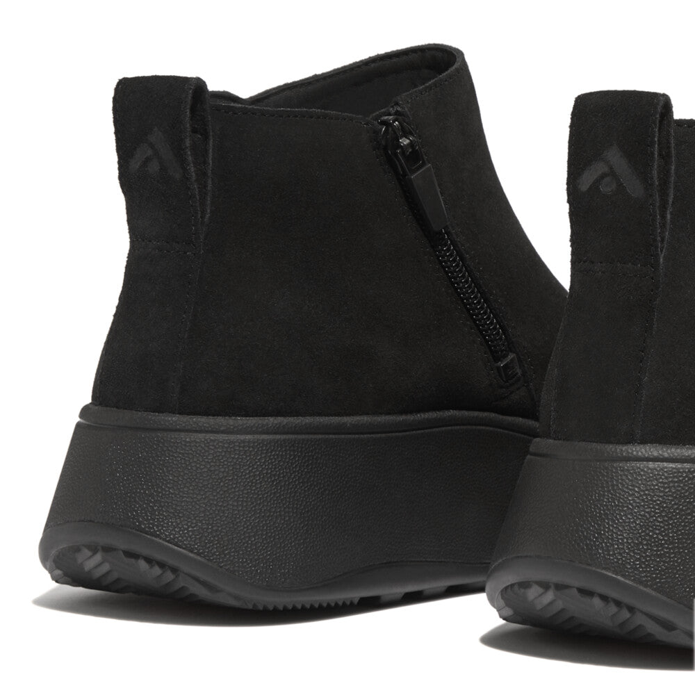 FitFlop F-Mode Wildleder Stiefeletten Black