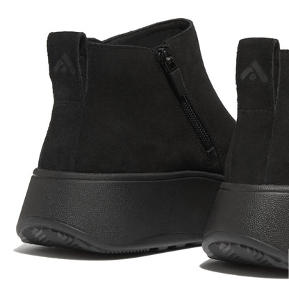 FitFlop F-Mode Wildleder Stiefeletten Black
